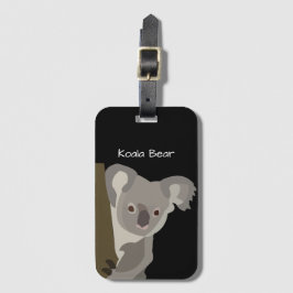 Gepersonaliseerd Koala-Beer Bagagelabel