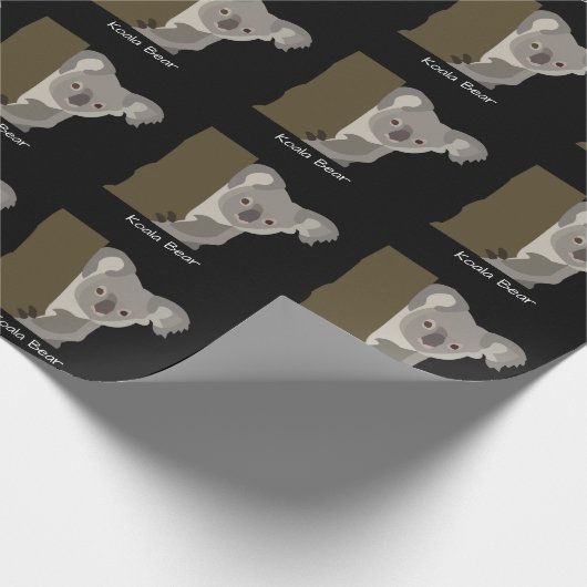 Gepersonaliseerd Koala-Beer Cadeaupapier (Hoek)