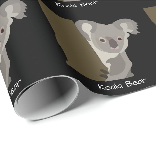 Gepersonaliseerd Koala-Beer Cadeaupapier (Rol Hoek)