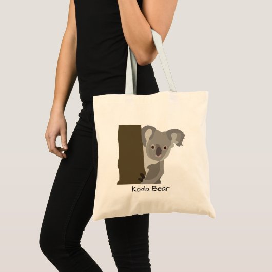 Gepersonaliseerd Koala Beer Kinder Tote Bag (Voorkant (product))