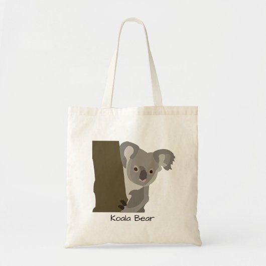 Gepersonaliseerd Koala Beer Kinder Tote Bag (Voorkant)