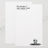Gepersonaliseerd koe briefpapier (Voorkant / Achterkant)