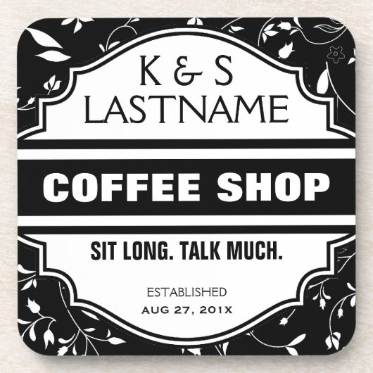 Gepersonaliseerd Koffie-winkelbord Bier Onderzetter (Voorkant)