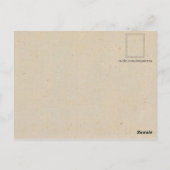 Gepersonaliseerd koffiehuis / restaurant - Dark Ro Briefkaart (Achterkant)