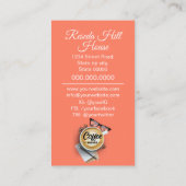 Gepersonaliseerd koffiehuis visitekaartje (Achterkant)