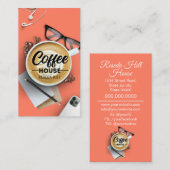Gepersonaliseerd koffiehuis visitekaartje (Voorkant / Achterkant)