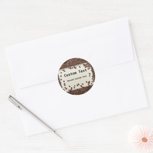 Gepersonaliseerd Koffiejournaal Label (Envelop)