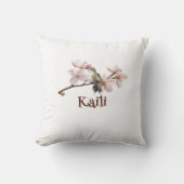 Gepersonaliseerd kolibrie Baby kussen (Voorkant)