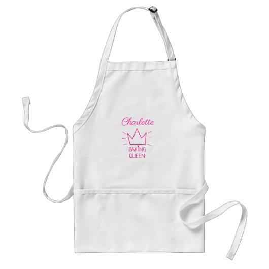 Gepersonaliseerd koningin Adult Apron Standaard Schort (Voorkant)