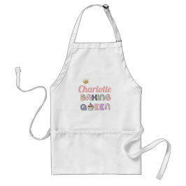 Gepersonaliseerd koningin Adult Apron Standaard Schort