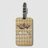 Gepersonaliseerd koninklijk besluit bagagelabel (Voorkant (verticaal))