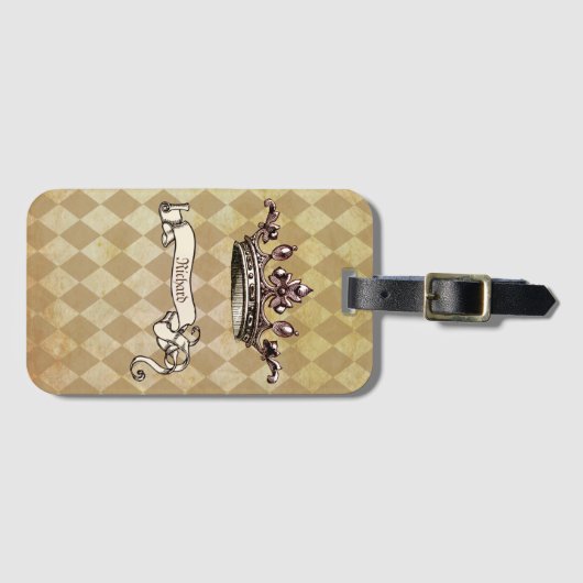 Gepersonaliseerd koninklijk besluit bagagelabel (Voorkant (horizontaal))