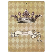 Gepersonaliseerd koninklijk besluit klembord (Achterkant)