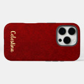 Gepersonaliseerd koninklijk fluweel Case-Mate iPhone case (Achterkant (horizontaal))