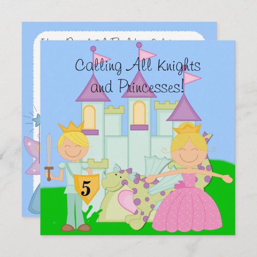 Gepersonaliseerd koninklijke viering van de verjaa kaart (Voorkant / Achterkant)