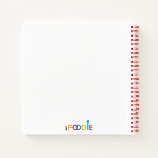 Gepersonaliseerd kookboek (uw foto) notitieboek (Achterkant)