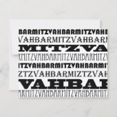 Gepersonaliseerd kool Bar Mitzvah Invitation RSVP (Voorkant)