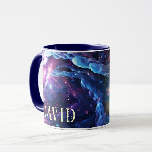 Gepersonaliseerd Koop mokken met een ruimtethema o (Voorkant links)