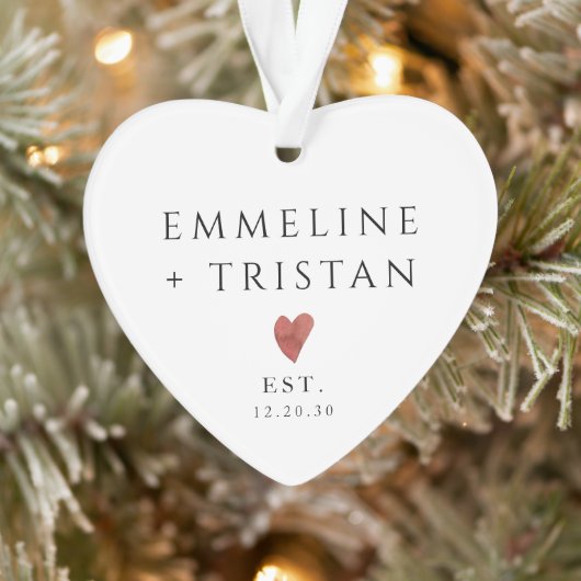 Gepersonaliseerd Koppel Gevestigd Ornament (Boom)