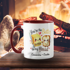 Gepersonaliseerd koppels Schattige "Boter aan mijn Mok