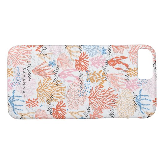 Gepersonaliseerd | Koraalrif Case-Mate iPhone Case (Achterkant (Horizontaal))