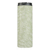 Gepersonaliseerd | Koraalrif Shell Print Thermosbeker (Achterkant)