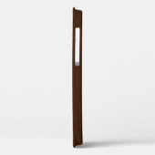 Gepersonaliseerd korrelig donker hout Case-Mate iPhone case (Achterkant / Links)