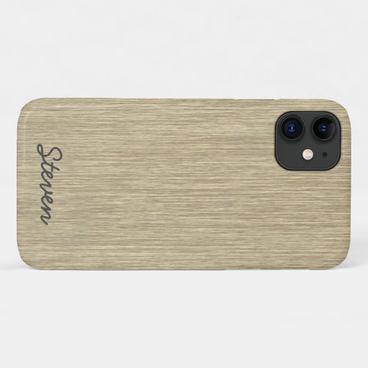 Gepersonaliseerd korrelig fijn oud hout Case-Mate iPhone case (Achterkant (horizontaal))