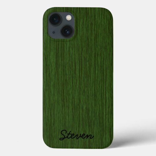 Gepersonaliseerd korrelig groen hout Case-Mate iPhone case (Achterkant)