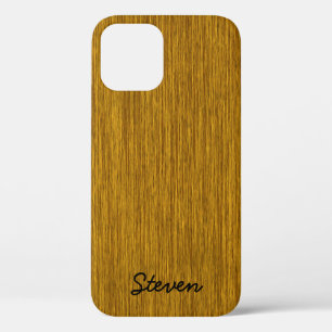 Gepersonaliseerd korrelig gulden hout Case-Mate iPhone case