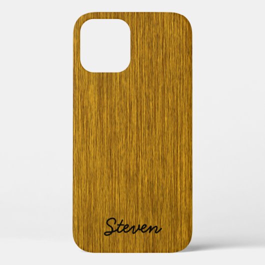 Gepersonaliseerd korrelig gulden hout Case-Mate iPhone case (Achterkant)