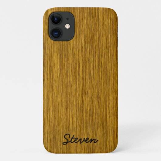 Gepersonaliseerd korrelig gulden hout Case-Mate iPhone case (Achterkant)