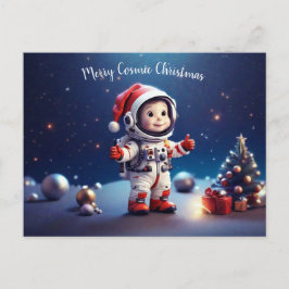 Gepersonaliseerd kosmische kerst briefkaart