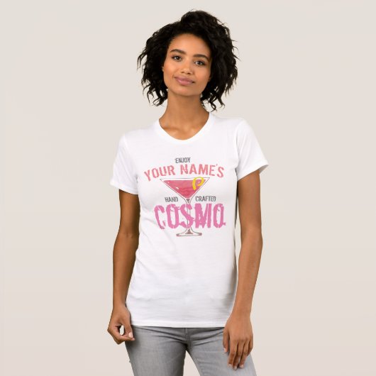 Gepersonaliseerd kosmopolitan t-shirt (Voorkant volledig)