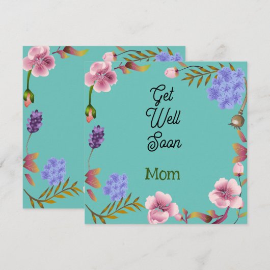 Gepersonaliseerd Krijg snel goed Kaart (Voorkant / Achterkant)