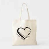 Gepersonaliseerd kruising van het hart tote bag (Voorkant)