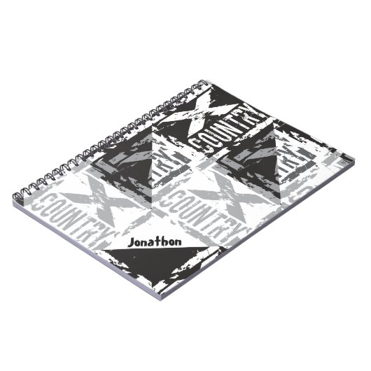 gepersonaliseerd kruisland notitieboek (Linkerzijde)