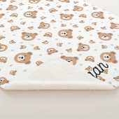 Gepersonaliseerd kunnen we bijna wachten op Teddy  Sherpa Deken (3/4)