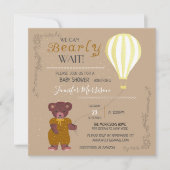 Gepersonaliseerd kunnen we het Baby shower meisje  Kaart (Voorkant)