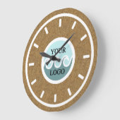 Gepersonaliseerd kurkhout van logo grote klok (Hoek)