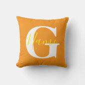 Gepersonaliseerd Kussen Hoesje met Naam Custom Kus (Voorkant)