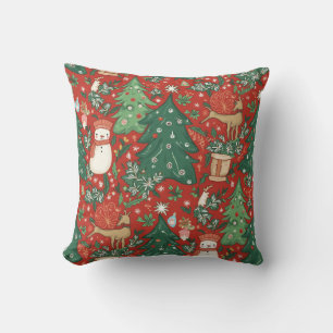 Gepersonaliseerd kussenkussen met kerstgevoel kussen