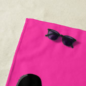 Gepersonaliseerd Kute Smiling Panda Beer Face Strandlaken (In situ)