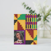 Gepersonaliseerd Kwanzaa patroon Briefkaart (Staand voorkant)