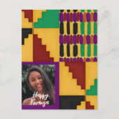 Gepersonaliseerd Kwanzaa patroon Briefkaart (Voorkant)