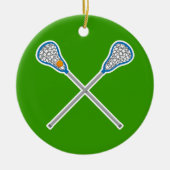 Gepersonaliseerd La Crosse Team Ornament Gift (Voorkant)