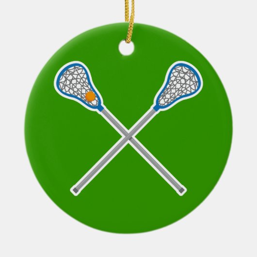 Gepersonaliseerd La Crosse Team Ornament Gift (Voorkant)