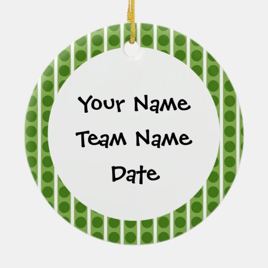 Gepersonaliseerd La Crosse Team Ornament Gift (Achterkant)