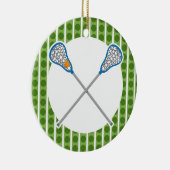 Gepersonaliseerd La Crosse Team Ornament Gift (Rechts)
