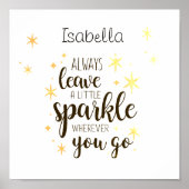 Gepersonaliseerd laat altijd een kleine reserveoff poster (Voorkant)